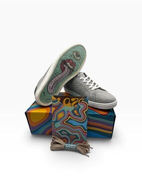 Lazo Halo Pyrite Grey | Hematite Grey Suede Sneakers W 7 NIB